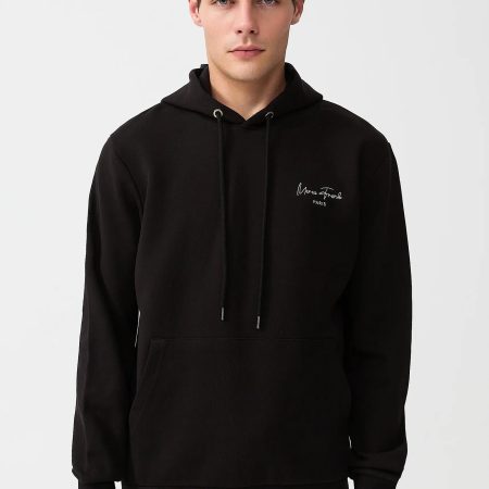 Hugh : Sweat à Capuche Avec Logo Signature Brodé