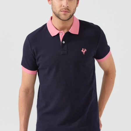 Spencer : Polo avec l’emblématique Logo du Coq Brodé