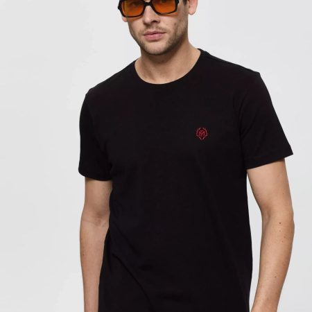 Maxence : T-shirt avec Logo en Couronne Brodé