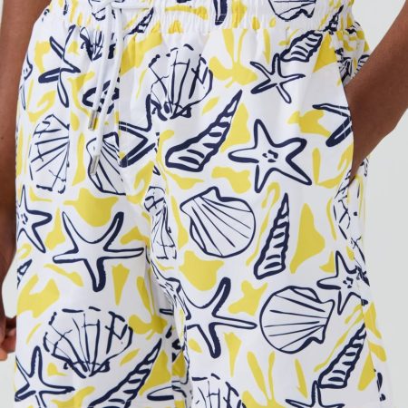 Teddie : Short de Bain à Imprimé Nautique, séchage rapide